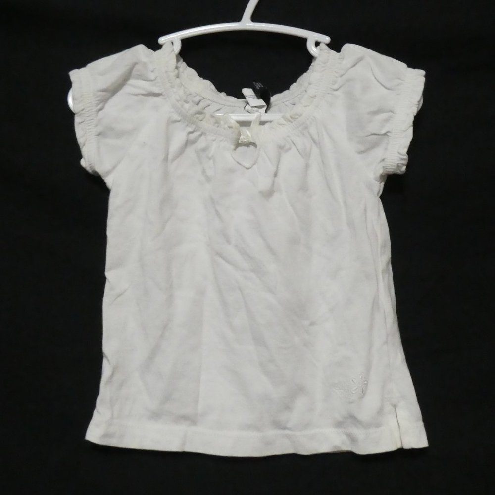 BABY GAP TODDLER | 2 years | Cute Ruffled Short Sleeve Shirt | 100% Cotton
